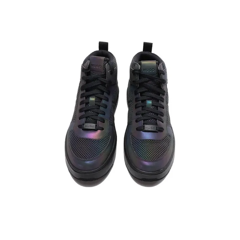 HUGO BOSS Skateboard Shoes Men High-Top Black-3