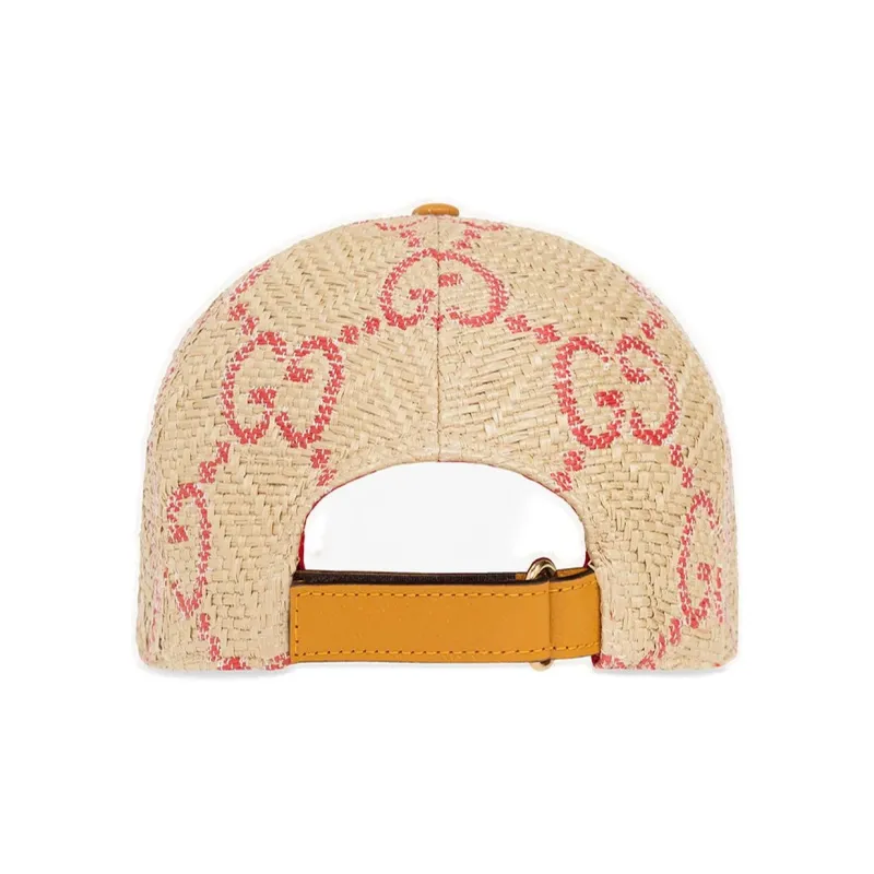 GUCCI Gg Raffia Effect Baseball Hat-1