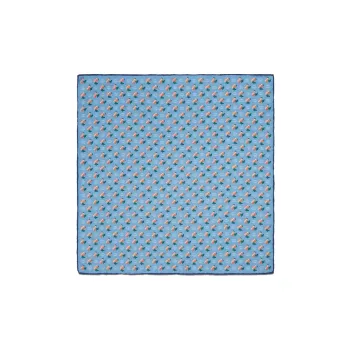 GUCCI Silk Scarves Men Light Blue