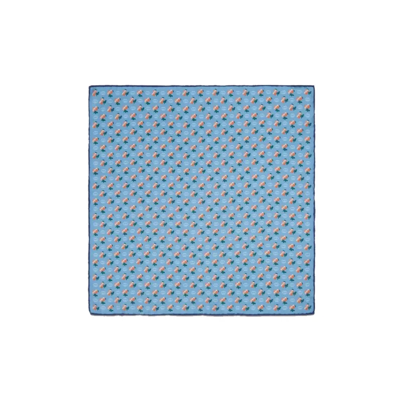 GUCCI Silk Scarves Men Light Blue-0