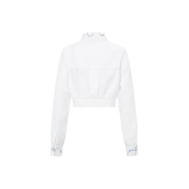 RARE Cropped Coats Women's White-1