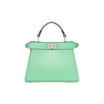 FENDI Peekaboo ISeeU Lambskin Shoulder Bag, Crossbody Bag, Handbag Women's Green