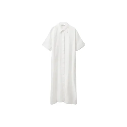 COS Short-Sleeved Dresses Women's White