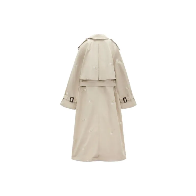 ZARA Trench Coats Women's Beige-1
