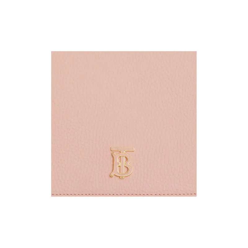 Burberry Mini Tb Grainy Leather Pouch Pink-5