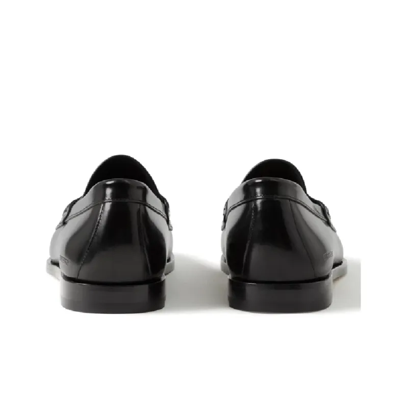 Burberry Coin-detailing Logo-debossed Leather Penny Loafers-4