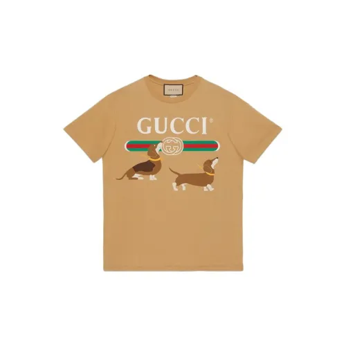 GUCCI T-Shirts Men Brown