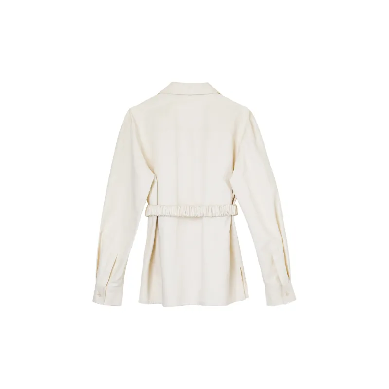 Fstudio Shirts Women's Ecru With Belt-1