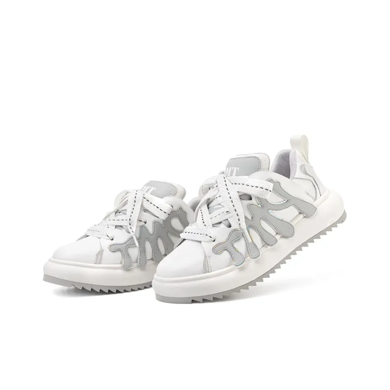 Pmt Casual Shoes Unisex Low Top White Gray-3