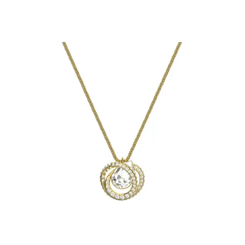 Swarovski Gold Plated Necklaces Women's Silver White