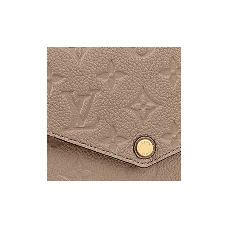 LOUIS VUITTON Pochette Felicie Monogram Empreinte Tourterelle-5