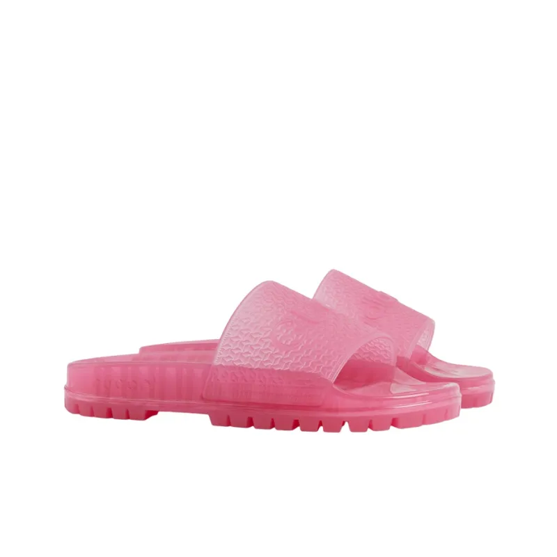 GUCCI X GUCCI Adilette Slide Transparent Pink Women's-2