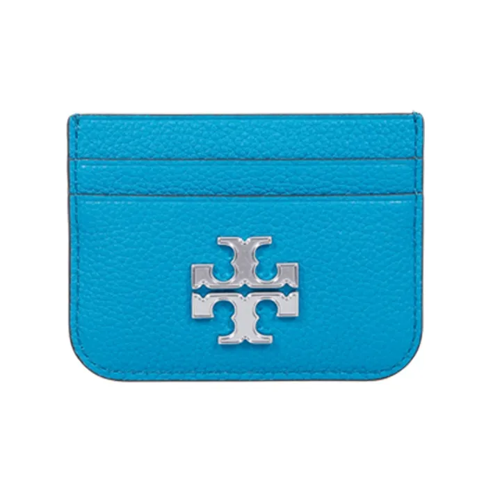 TORY BURCH Leather Card Holder Card Holder Women's Blue-0
