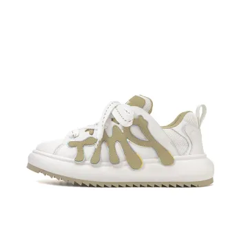 Pmt Casual Shoes Unisex Low Top White Khaki