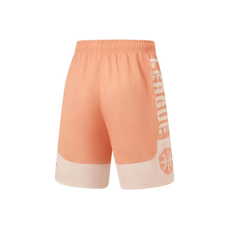 LiNing Sports Shorts Men's Sunset Orange Moonlight Gray-1