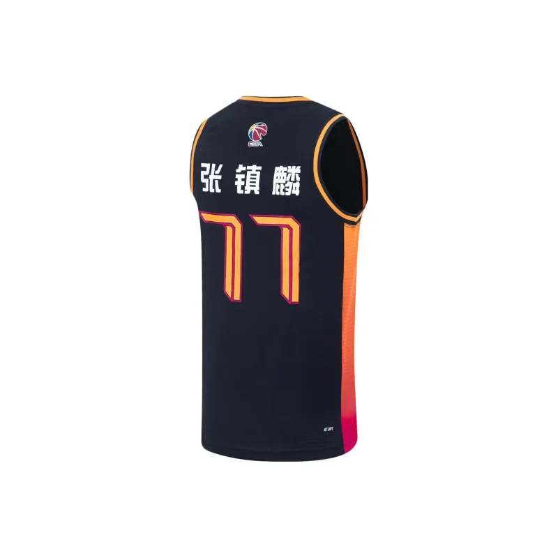 LiNing CBA Collection Professional Basketball Collection Basketball Jerseys Men's Black-1