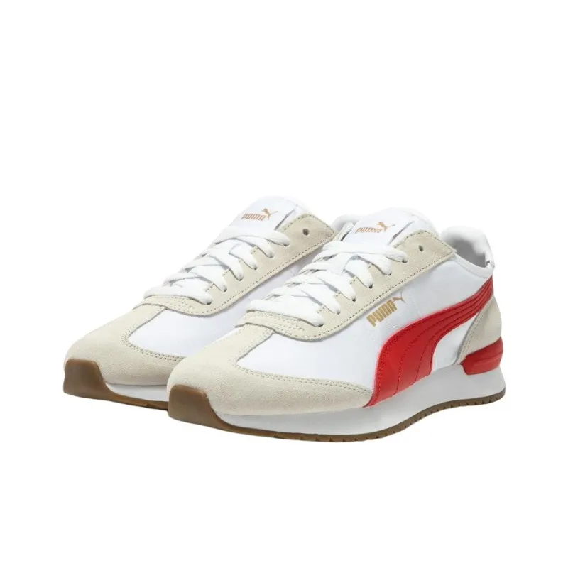 PUMA R78 Wind Nylon 'White Beige Red'-2