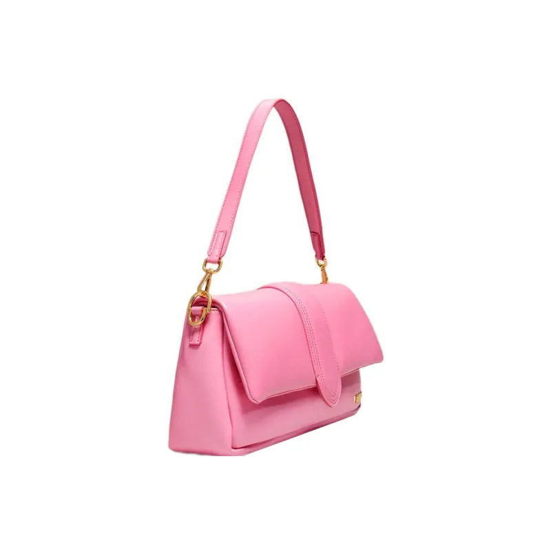 Jacquemus Lambskin Shoulder Bag, Crossbody Bag, Handbag Women's Light Pink-1