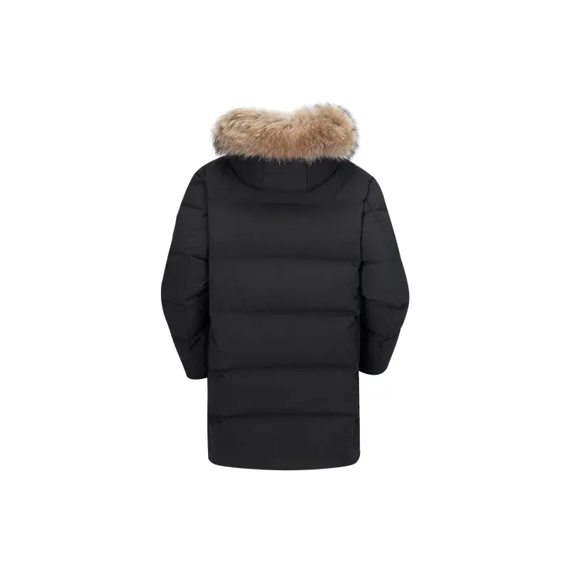 CAMEL Warm Fleece Series Down Jacket Unisex Phantom Black-1