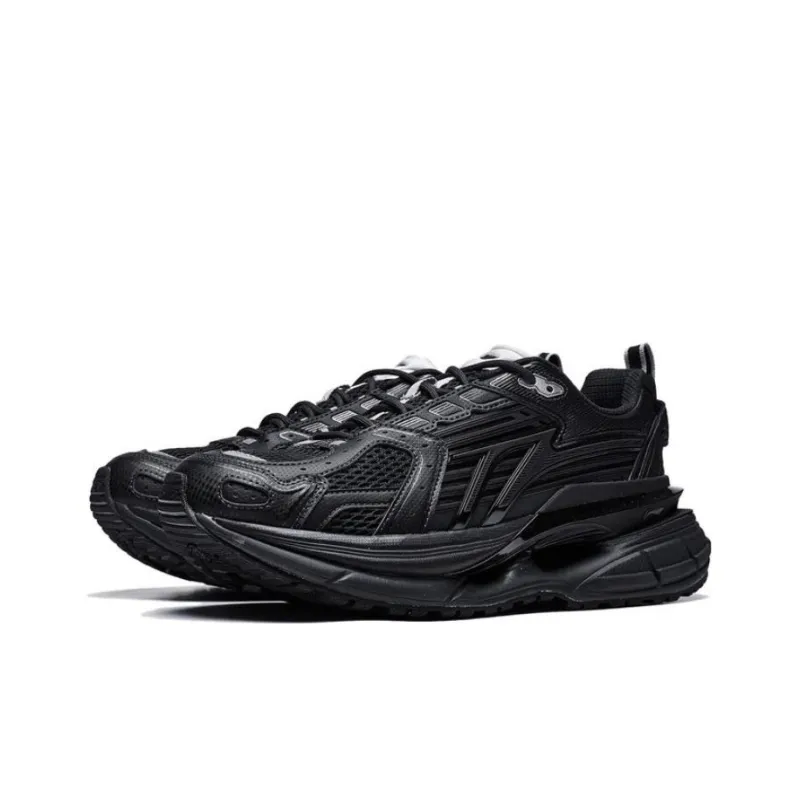 LiNing Comet 5 Anti Slip Wear Resistant Low Top Casual Shoes Men's Black-2