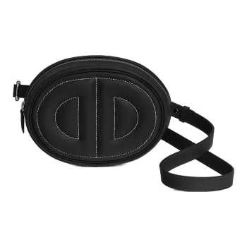 HERMES In The Loop Swift Calfskin Basket Bag Handheld Shoulder Bag Crossbody Bag Fanny Pack Regular Women's Noir Black