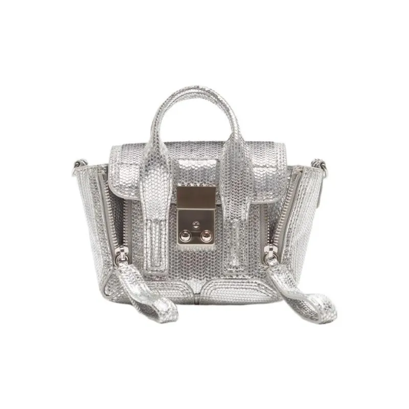 3.1 Phillip Lim Pashli Cow Leather Portable Crossbody Bag Shoulder Bag Regular Women's Silver-0