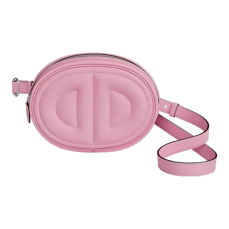 HERMES Swift Calfskin Shoulder Bag Crossbody Bag Fanny Pack Small Size Women's X9 Mauve Sylvestre Silk Gourd Purple-0