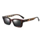 Leopard Print Frame with Black and Gray Lens