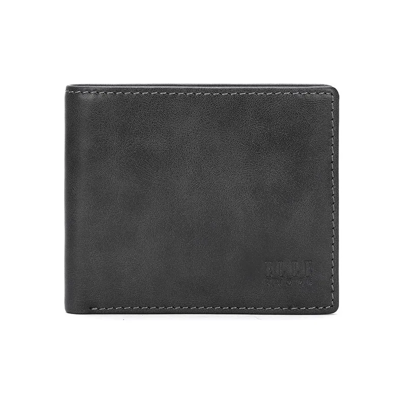 ELLE HOMME Cow Leather Ticket Clip Wallet Small Size Men's Black-2