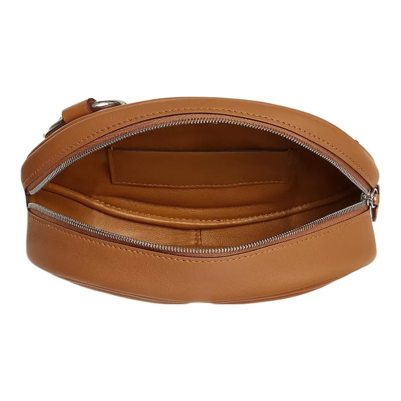 HERMES In The Loop Calfskin Clutch Shoulder Bag Crossbody Bag Fanny Pack Regular Women's 37 Glod Gold Brown-3