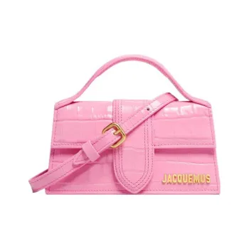 Jacquemus Le Bambino Calfskin Flap Bag Shoulder Bag Crossbody Bag Handbag Small Size Women's Pink