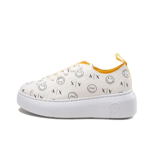 ARMANI EXCHANGE Casual Shoes Women's Low-Top Yellow/Beige