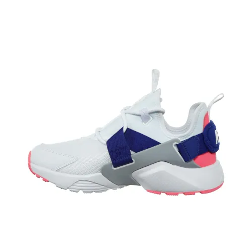 Nike Air Huarache Running Shoes Women's Low-Top White/Blue/Gray