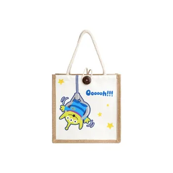 POTDEMIEL Disney Canvas Picnic Bag, Shopping Bag, Handbag Regular Unisex