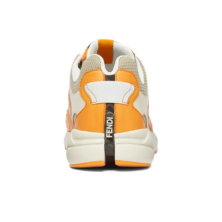 FENDI Logo Low top Orange-3