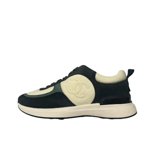 CHANEL Casual Shoes Women's Low-Top White/Black/Green