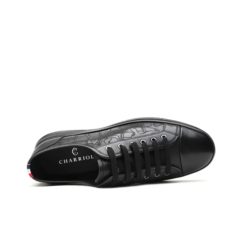 CHARRIOL Men's Casual Shoes Men Low-Top Black-3
