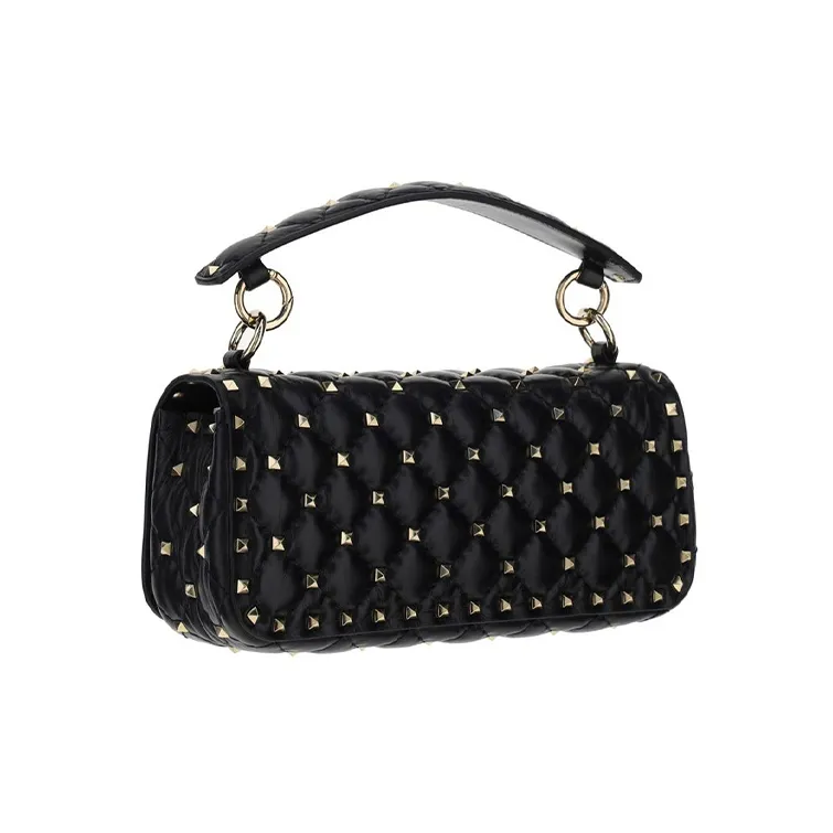 Valentino GARAVANI Cow Leather Portable Crossbody Bag, Shoulder Bag Women's Black-2