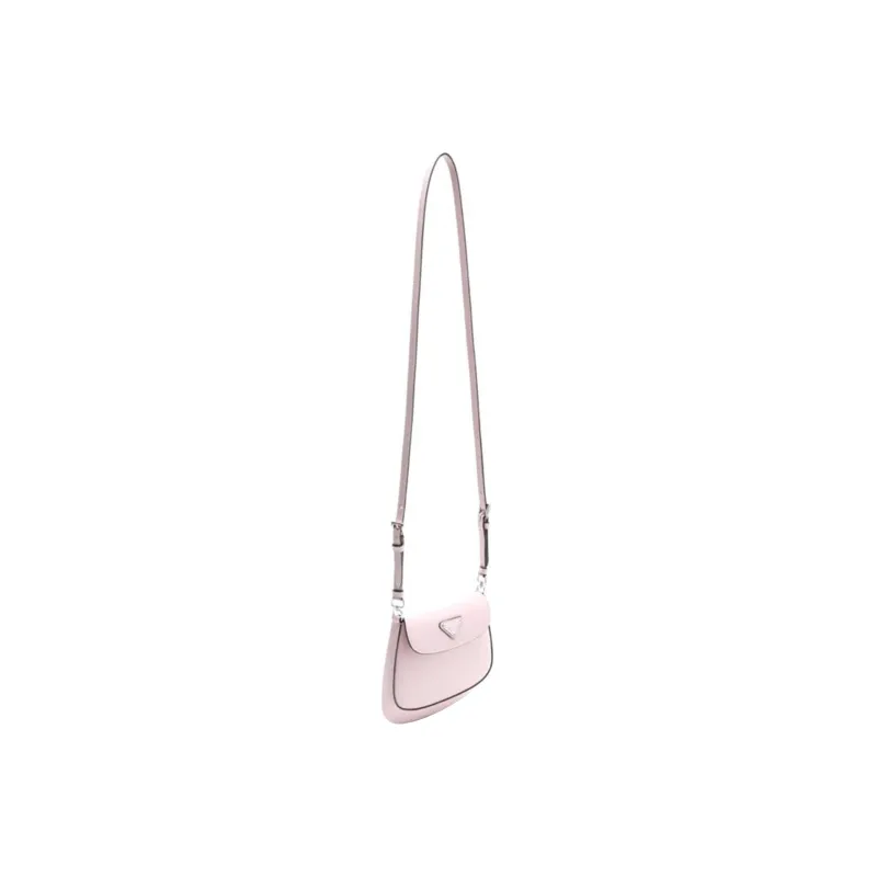 PRADA Cleo Leather Shoulder Bag Crossbody Bag Handbag Women's Pink-2