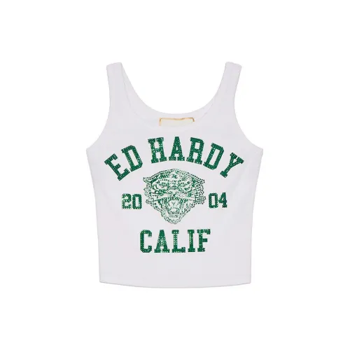 Ed Hardy Tank Tops Women's White