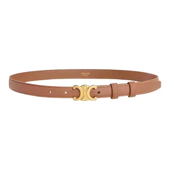 CELINE Leather Belts Women's Brown