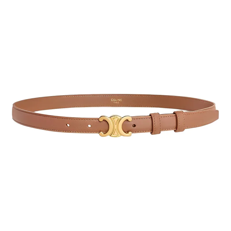CELINE Leather Belts Women's Brown-0