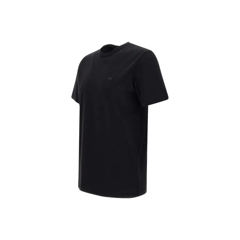 WOOLRICH Logo-embroidered Short-sleeve Cotton T-shirt-2
