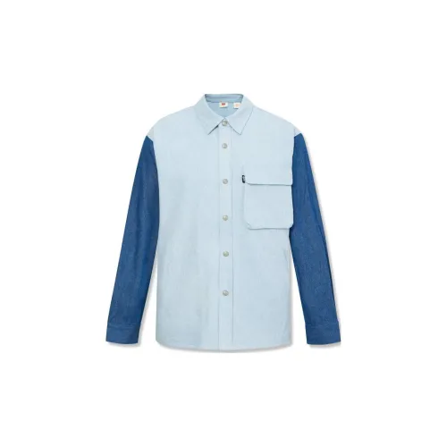 Levis Shirts Men Blue