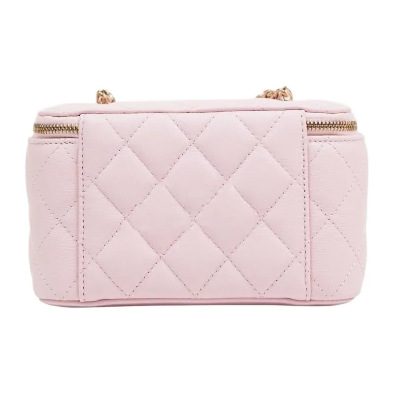 CHANEL Vanity Case With Chain Pink-2