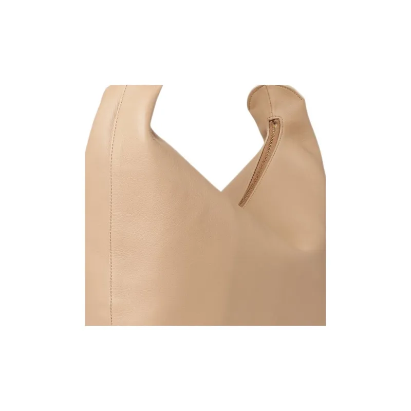 THE ROW N/S Allie Buffed Calfskin Shoulder Bag Croissant Bag Shoulder Bag Crossbody Bag Women's Sand Pink-3