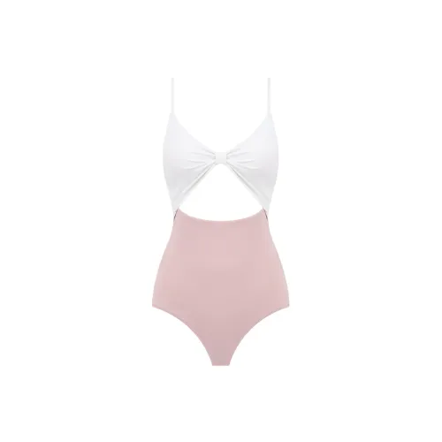 BALNEAIRE One-Piece Swimsuits Women's Coral Pink White