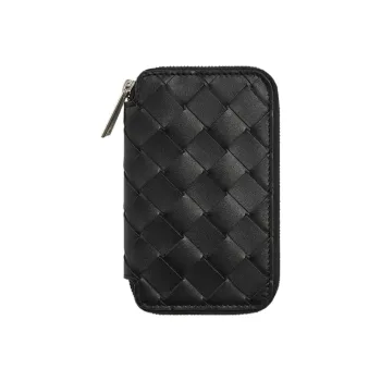 Bottega Veneta Cow Leather Key Pouch Men's Black