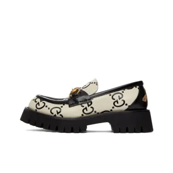 GUCCI Horsebit Platform Shoes Women's Black