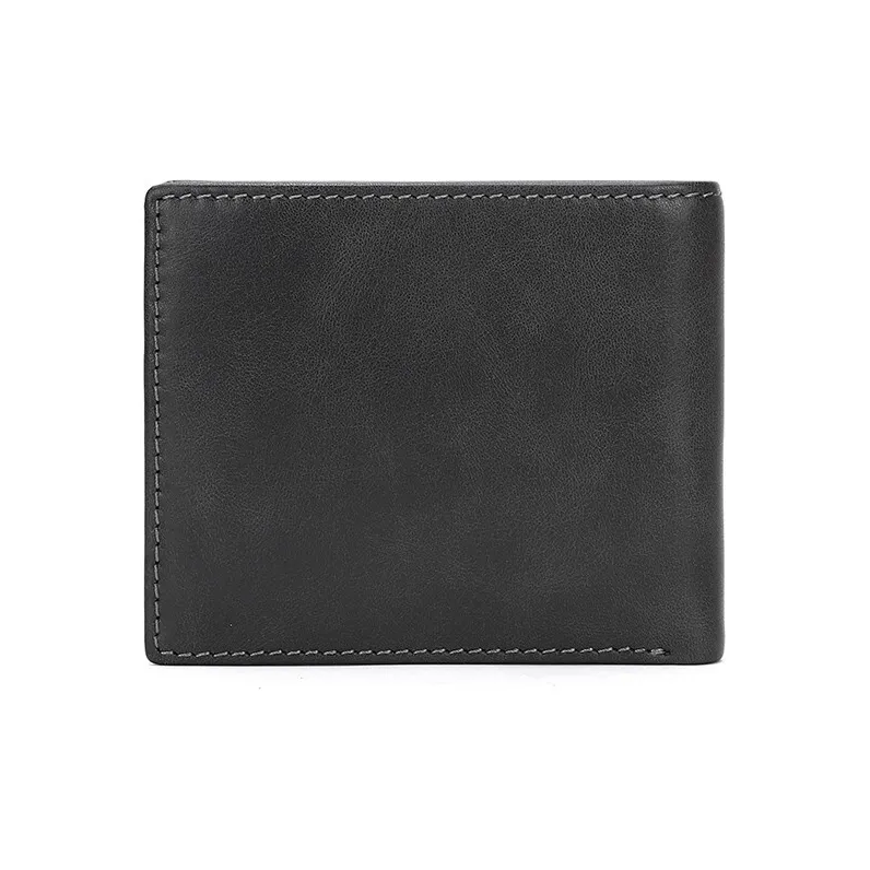 ELLE HOMME Cow Leather Ticket Clip Wallet Small Size Men's Black-1
